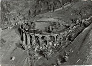 Bernina railway, model
