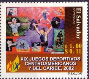 Stamp XIX Central American and Caribbean Sports Games (El Salvador(XIX