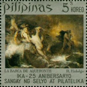 Charon´s bark, by Resurrección Hidalgo