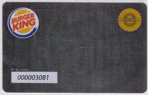 Functional Card: Burger King (Restaurants and Cafes, Spain(Burger King ...