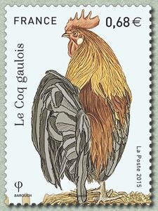 Stamp: Gauloise Dorée (Gallus gallus domesticus) (France(French ...