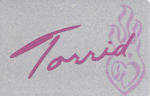gift card: logo (torrid, united states of america) (logo) col:us torrid 021a gift card: logo (torrid,