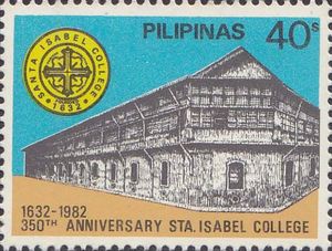 Stamp: Santa Isabel College (Philippines(350th anniv of Sta. Isabel ...