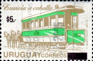 Horse-drawn streetcar