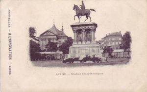 Liege. Statue Charlemagne