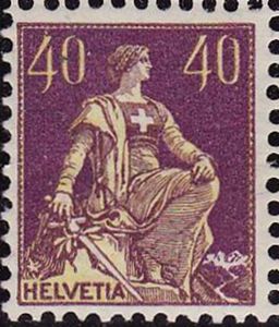 Helvetia with sword