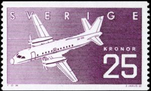 Stamp: Aviation industry (SwedenMi:SE 1427,Sn:SE 1627,Yt:SE 1405,Sg:SE ...