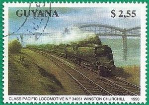 Class Pacific Locomotive n° 34051 Winston Churchill