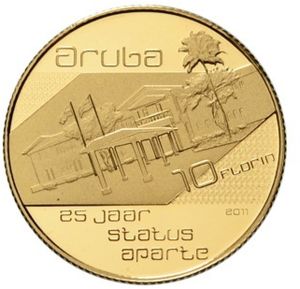 10 Florin (25th Anniversary of Status Aparte)