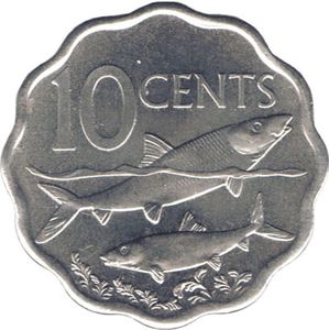 Coin 10 Cents Bahamas 06 Today 5th Series Wcc Km219