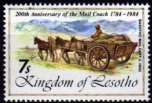 Basotho mail cart, 1900