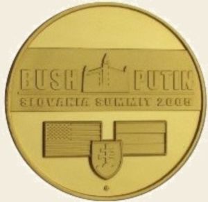 Token: Summit BUSH-PUTIN (Slovakia(Commemorative Tokens) Col:SK-000069
