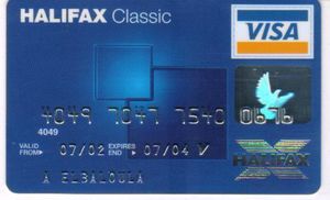 Bank Card Halifax Classic Halifax United Kingdom Of Great