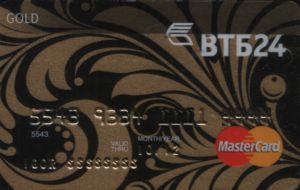 Bank Card Ornament Vtb24 Gold Vtb24 Russia Col Ru Mc 0537 01