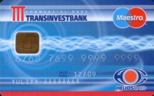 Bank Card: Light (Transinvestbank, RussiaCol:RU-MS-0186.01