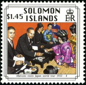 Marconi visits Japan