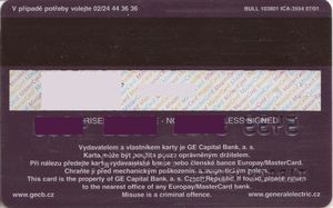 Bank Card Ge Capital Bank Ge Capital Bank Czech Republic Col