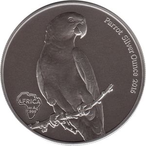 5 Cedis (Africa, Parrot)