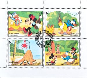 Stamp: Walt Disney Characters (Sharjah) (Disney - Disney Characters) Mi