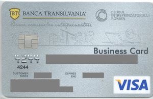 Bank Card: Business (Banca Transilvania, RomaniaCol:RO-VI-0043.02