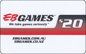Gift Card: White (EB Games, Australia(EB Games) Col:AU-EBG ...