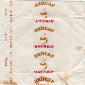 Sugar Packet: Azucar Anuska (Spain(Sugar) Col:ES-N-002338 🍬