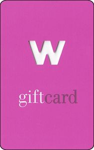 Gift Card: Pink card. Perforated W (Woolworths, South Africa(Woolworths)  Col:ZA-WOO-009aa 💳