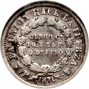 5 Centavos (With dots below S's)