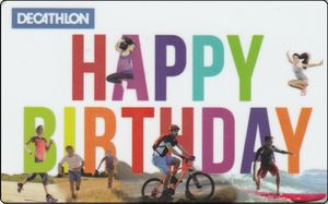 Jeftekaart Joyeux Anniversaire Decathlon Frankryk Sporeka Privee Col Fr Decathlon Pri 28a