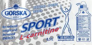 Drink Label: Gorska Sport L-carnitine (Koding Gorska, North MacedoniaCol:MK-WATER-000023