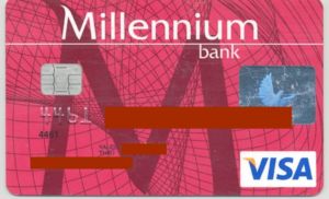 Bank Card Millenium Red Millennium Bank Romania Col Ro Vi 0059
