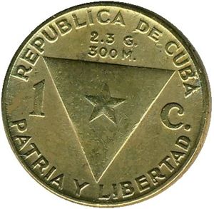 1 Centavo (100th Birthday national hero Jose Marti)