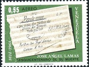 Sello: Title page "Popule Meus" (Venezuela) (150th Anniversary of the