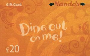 Gift Card: Dine out on me! (Nando's, United Kingdom of Great Britain ...