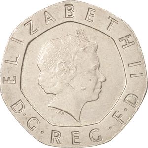20 Pence (Tudor Rose)