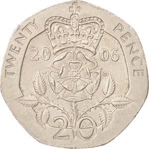 20 Pence (Tudor Rose)