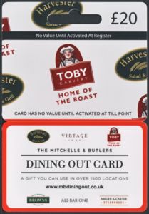 Gift Card: Dining Out Card (MB Dining Out, United Kingdom of Great ...
