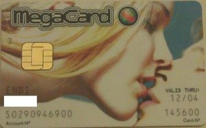 Bank Card Mega Card Bank Austria Austria Col At Ms 0021