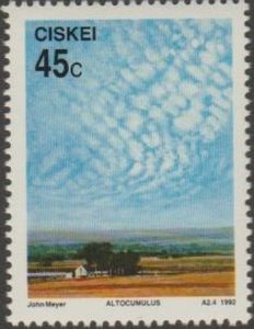 Cloud formations: Altocumulus