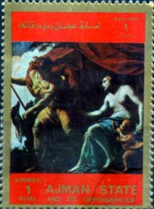 Stamp: Nude painting (Ajman(Nude Paintings, large format) Mi:AJ 2563A