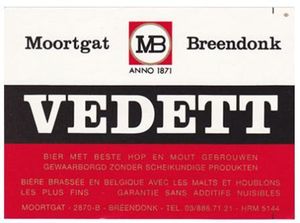 Veedett Drink Label: Vedett (Duvel Moortgat, BelgiumCol:BE-BEER-008258