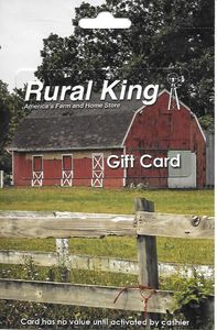 Gift Card: Barn (Rural King, United States of America(Rural King) Col:US-RuralK-007a