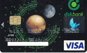 Tarjeta de Banco: Dsk Bank Visa Planets Chip - 02/11 (DSK Bank ...