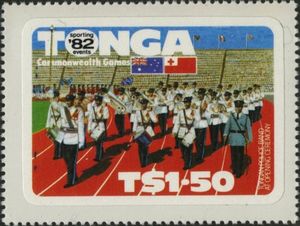 Tonga Police Band at Opening Ceremony