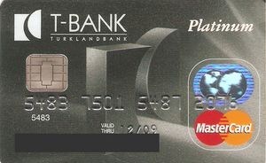 Bank Card T Bank Platinum Turklandbank Turkey Turkey Col
