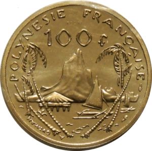 コイン: 100 Francs (I·E·O·M) (フランス領ポリネシア(1972~2019