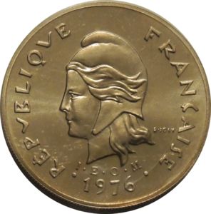 1979 フランス領ポリネシア 6種コイン フランス領ポリネシア 旧貨幣 50フラン 10フラン 【25062229