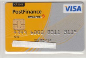 Bankkarte: PostFinance Card-AVIS (PostFinance, SchweizCol:CH-VI-0019
