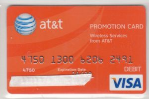 AT&T Promotional card