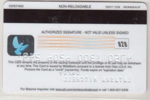 AT&T Promotional card